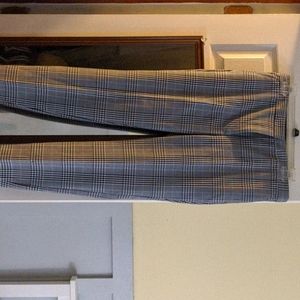 Zara jogger waist plaid pants